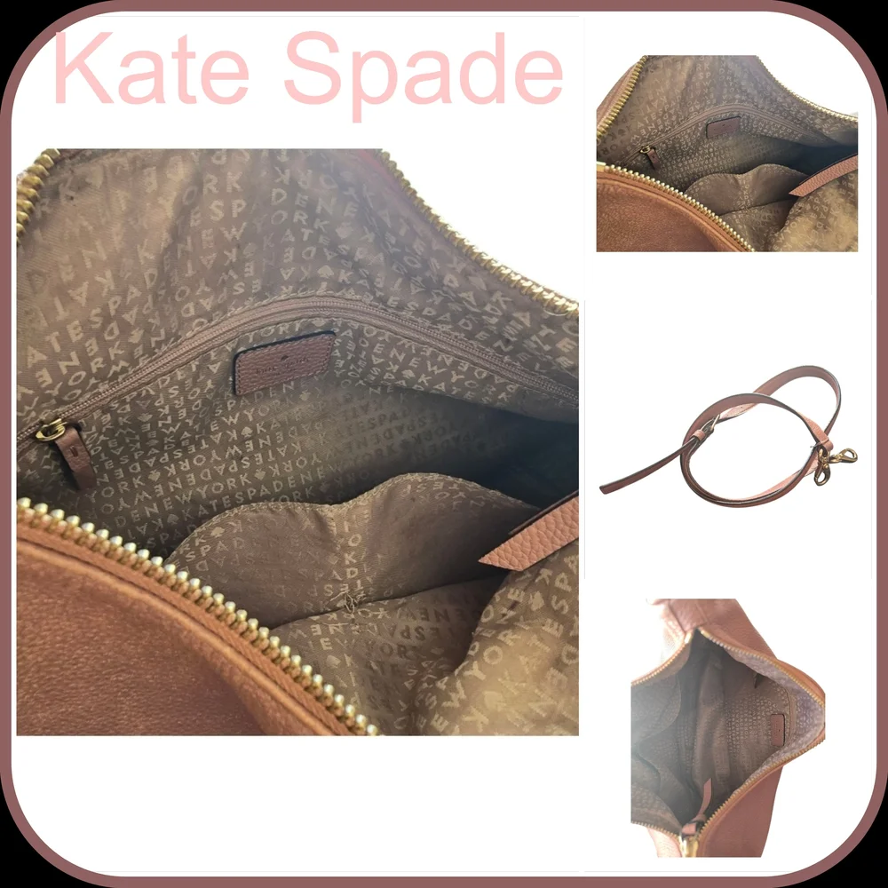 Kate Spade Brown Leather Shoulder Bag - Picture 3 of 12